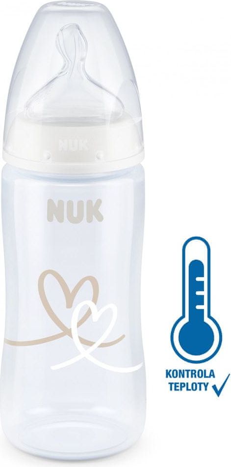 Nuk FC+ láhev s kontrolou kvality 300 ml bílá - obrázek 1
