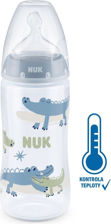 Nuk FC+ láhev s kontrolou kvality 300 ml modrá - obrázek 1