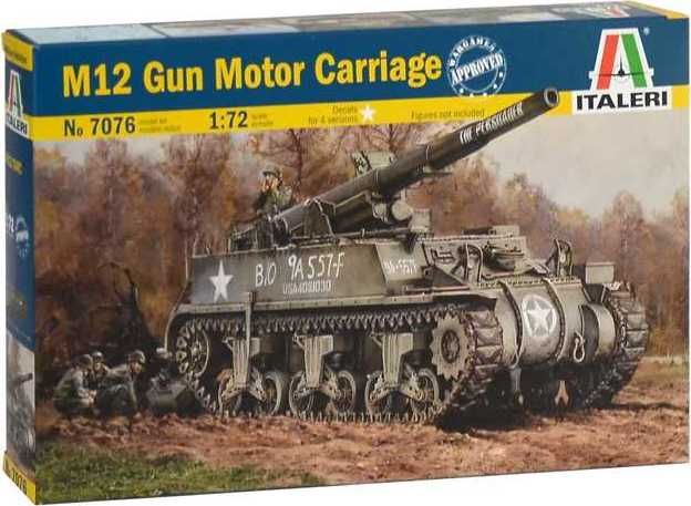 ITALERI Model Kit tank 7076 - M12 Gun Motor Carriage (1:72) - obrázek 1