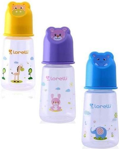 Lorelli Kojenecká lahvička s víkem ve tvaru zvířete 125 ml Lorelli - obrázek 2