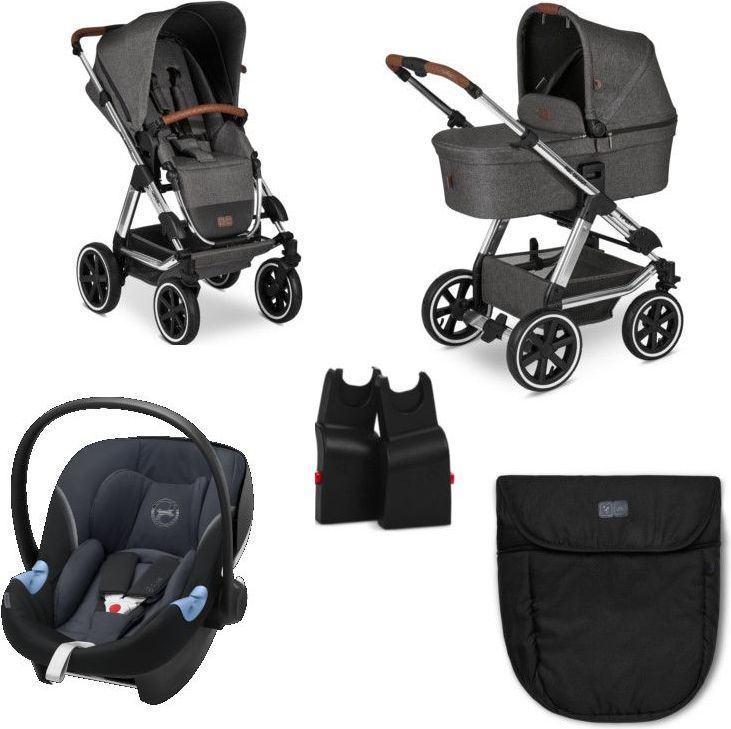 ABC Design Kočárek 3v1 Diamond Viper 4 + Cybex Aton M I-Size + Adaptér + Nánožník - obrázek 1