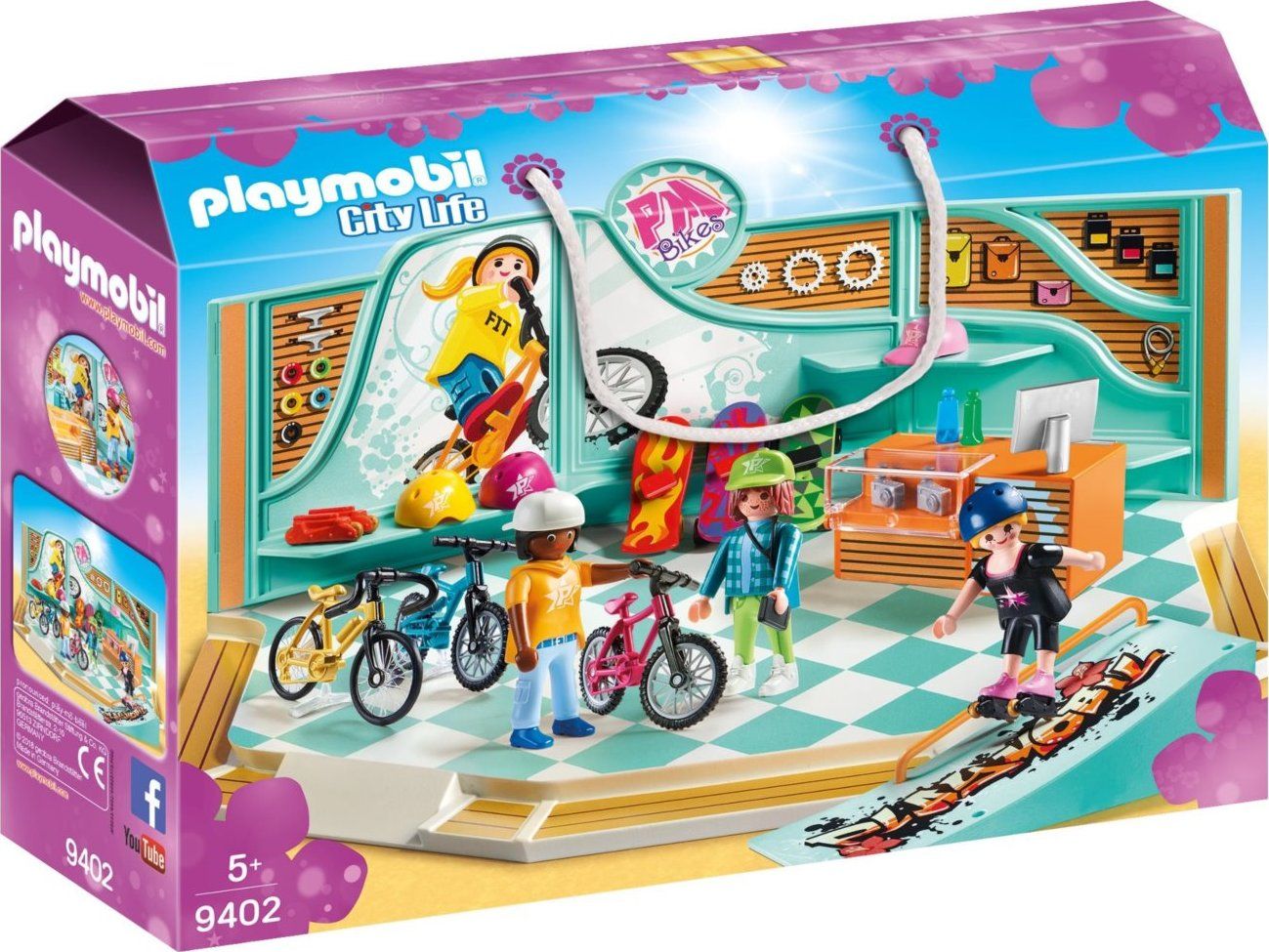 PLAYMOBIL Obchod s koly a skateboardy 9402 - obrázek 1