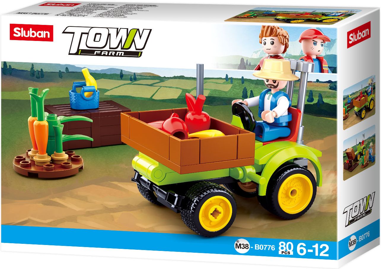 Sluban Town Farma M38-B0776 Traktůrek na ovoce - obrázek 1