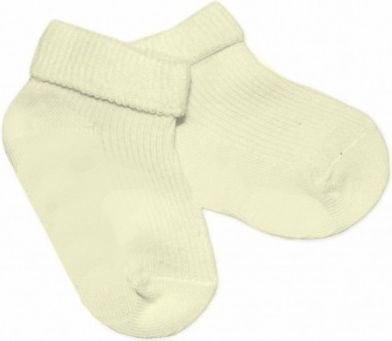 Irka Kojenecké bavlněné ponožky, ecru - obrázek 1
