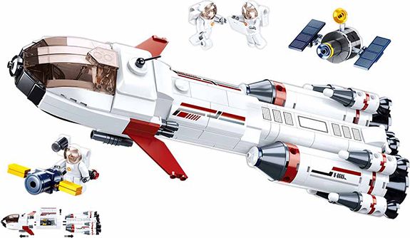 Sluban Space M38-B0925 Saturnská expediční raketa - obrázek 3