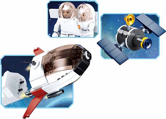 Sluban Space M38-B0925 Saturnská expediční raketa - obrázek 4