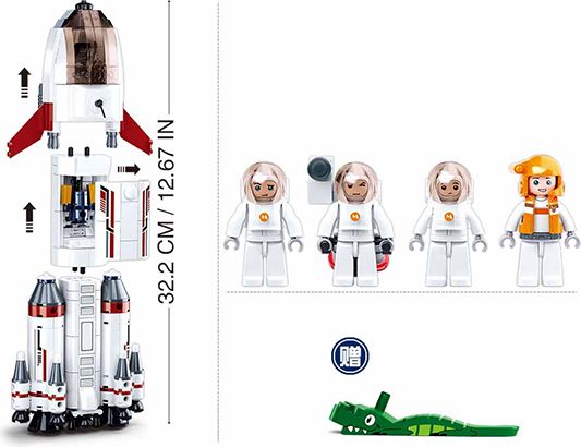 Sluban Space M38-B0925 Saturnská expediční raketa - obrázek 5