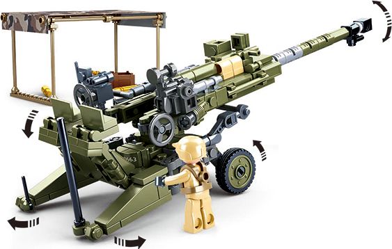 Sluban Army Model Bricks M38-B0890 M777 Howitzer - obrázek 5