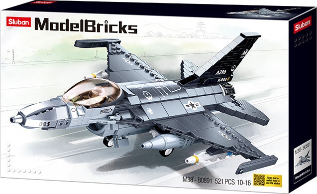 Sluban Army Model Bricks M38-B0891 Falcon Stíhačka - obrázek 1