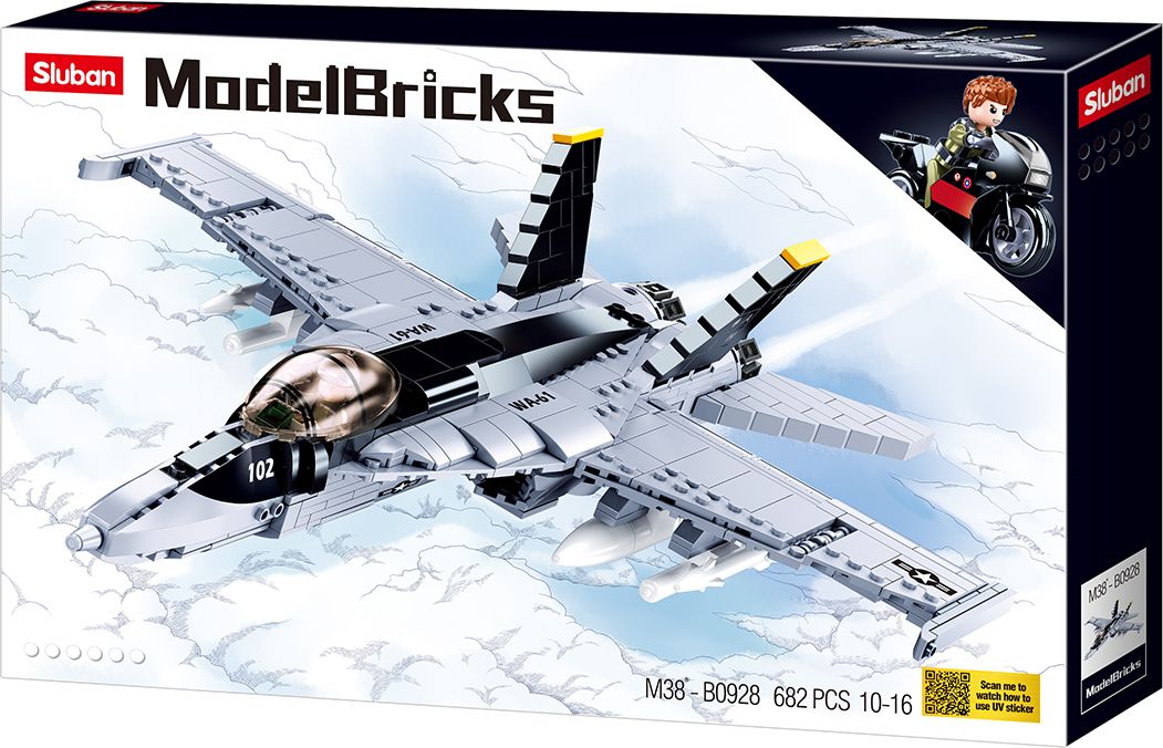 Sluban Army Model Bricks M38-B0928 Super Bumblebee Stíhačka - obrázek 1