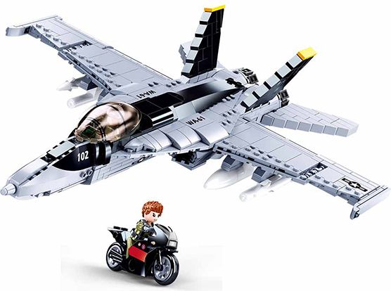 Sluban Army Model Bricks M38-B0928 Super Bumblebee Stíhačka - obrázek 2