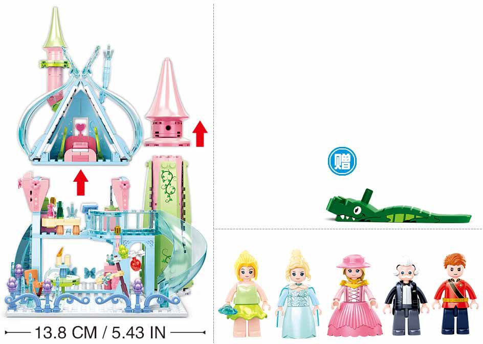 Sluban Zimní víly M38-B0898 Pohádkový hrad - obrázek 3