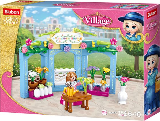 Sluban Girls Dream Village M38-B0905 Dobové květinářství - obrázek 1