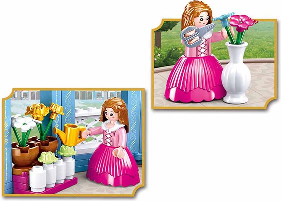 Sluban Girls Dream Village M38-B0905 Dobové květinářství - obrázek 4