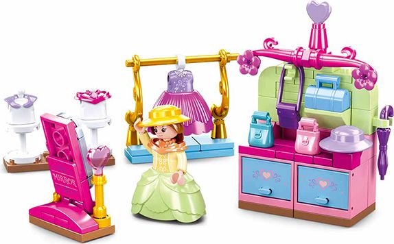 Sluban Girls Dream Village M38-B0903 Dobový obchod s oblečením - obrázek 3