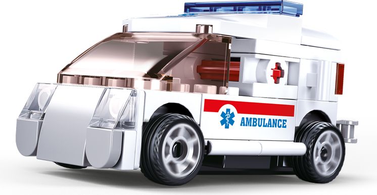 Sluban Power Bricks M38-B0916F Natahovací auto ambulance - obrázek 2