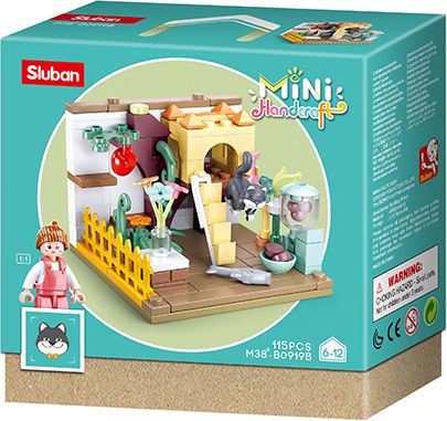 Sluban Mini Handcraft M38-B0919B Domeček pro kočku - obrázek 1