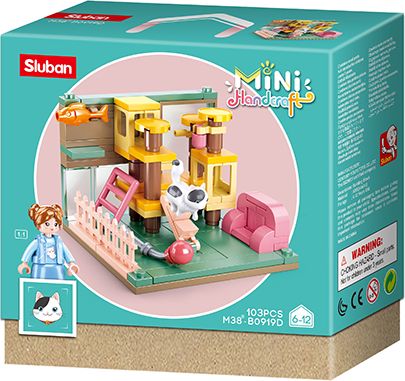 Sluban Mini Handcraft M38-B0919D Koutek pro kočky - obrázek 1