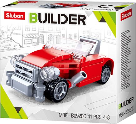 Sluban Builder M38-B0920C Červený kabriolet - obrázek 1