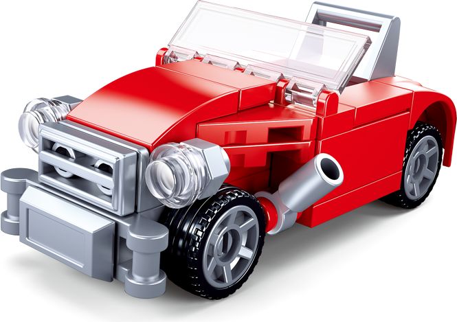 Sluban Builder M38-B0920C Červený kabriolet - obrázek 2