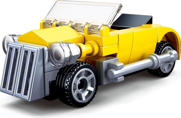 Sluban Builder M38-B0920D Žlutý kabriolet - obrázek 2