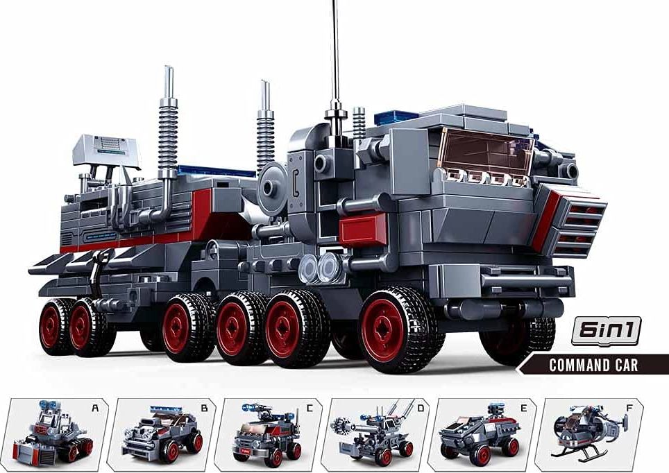 Sluban Space War 6into1 M38-B0926C Vozidlo s vodními děly - obrázek 4