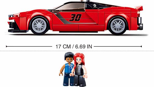 Sluban Model Bricks M38-B0955 Červený italský sporťák - obrázek 4