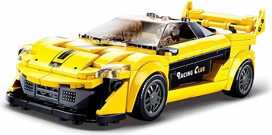 Sluban Model Bricks M38-B0956 Žlutý anglický sporťák - obrázek 4