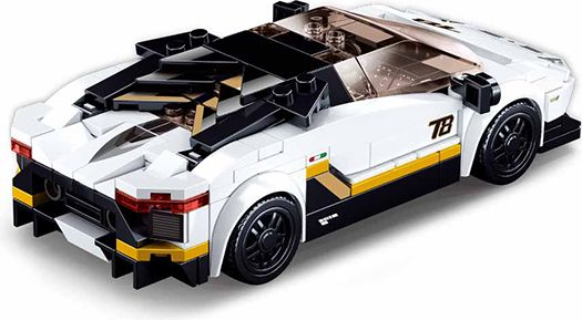 Sluban Model Bricks M38-B0957 Bílý italský sporťák - obrázek 4