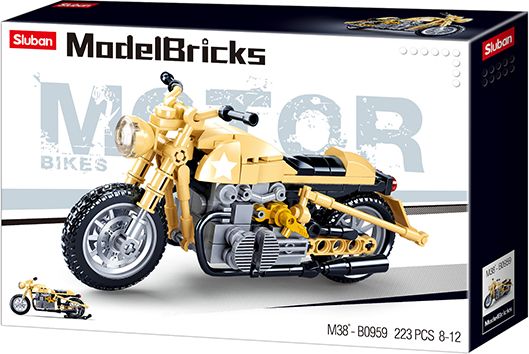 Sluban Model Bricks M38-B0959 Armádní motorka - obrázek 1