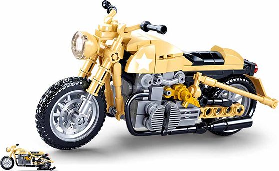 Sluban Model Bricks M38-B0959 Armádní motorka - obrázek 3