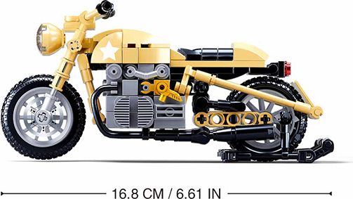 Sluban Model Bricks M38-B0959 Armádní motorka - obrázek 4