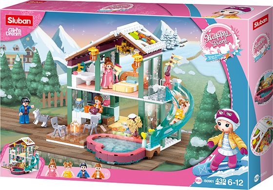 Sluban Girls Dream M38-B0961 Chata na zimní dovolenou - obrázek 1