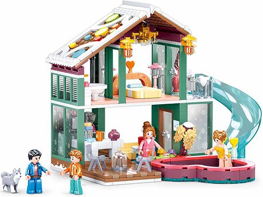 Sluban Girls Dream M38-B0961 Chata na zimní dovolenou - obrázek 2