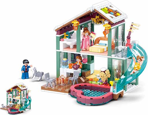 Sluban Girls Dream M38-B0961 Chata na zimní dovolenou - obrázek 4