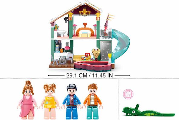Sluban Girls Dream M38-B0961 Chata na zimní dovolenou - obrázek 5