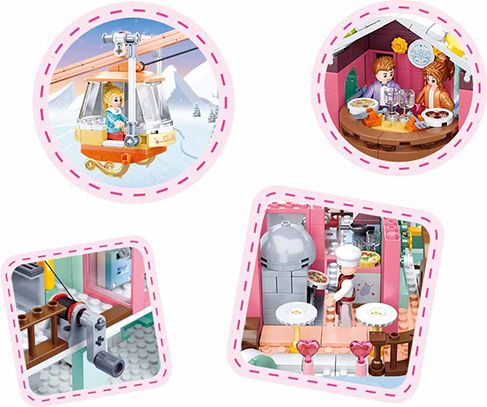 Sluban Girls Dream M38-B0962 Zimní zábavné středisko - obrázek 4
