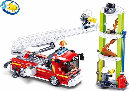 Sluban Hasiči M38-B0966 Vůz s teleskopickým žebříkem - obrázek 3