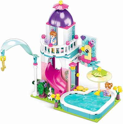 Sluban Girls Dream M38-B0971 Domek se skluzavkou do bazénu - obrázek 4