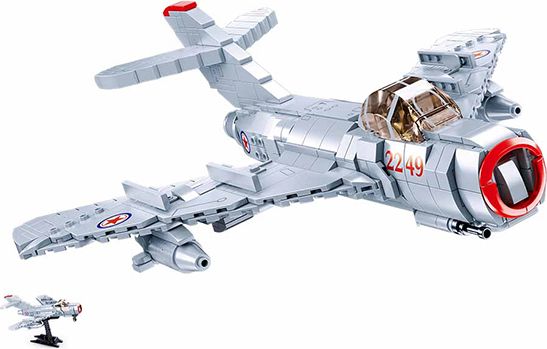 Sluban Model Bricks M38-B0983 Proudový stíhací letoun MiG-15 - obrázek 2