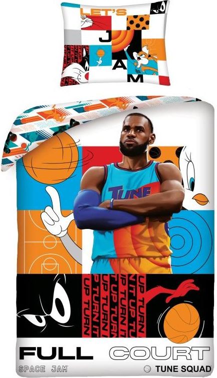 HALANTEX Povlečení Premium Space Jam Bavlna, 140/200, 70/90 cm - obrázek 1