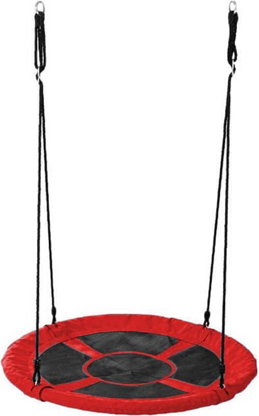 Timeless Tools Závěsná houpačka ve tvaru kruhu, 110 cm - červená, bez stanu - obrázek 1