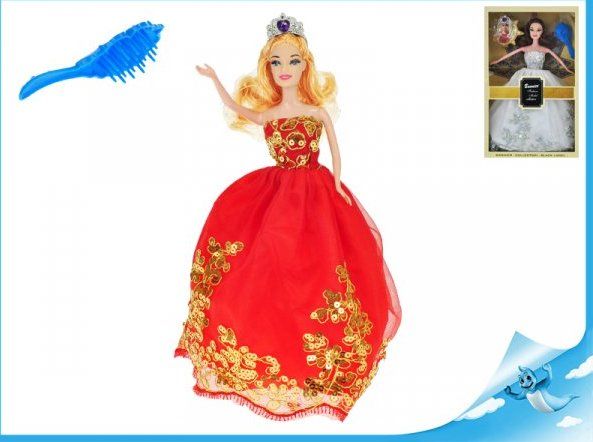 MIKRO TRADING Princezna 29cm s vyšívanými šaty - obrázek 1