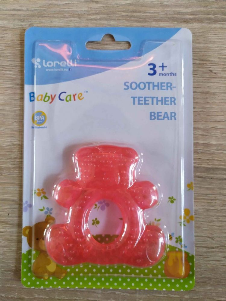 Lorelli Silikonové kousátko Bear Red 2021 - obrázek 1