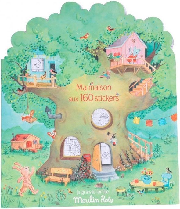 Moulin Roty Knížka se samolepkami Velká rodina - obrázek 1