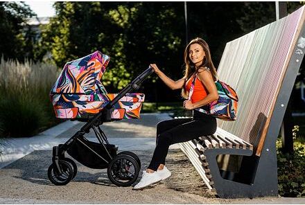 Kočárek Kunert Lazzio trojkombinace černý + zigzag - obrázek 34