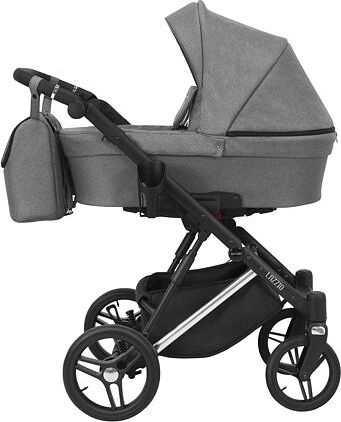 Kočárek Kunert Lazzio Premium trojkombinace stříbrný rám šedý - obrázek 1