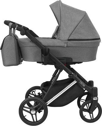 Kočárek Kunert Lazzio Premium dvojkombinace stříbrný rám šedý - obrázek 1