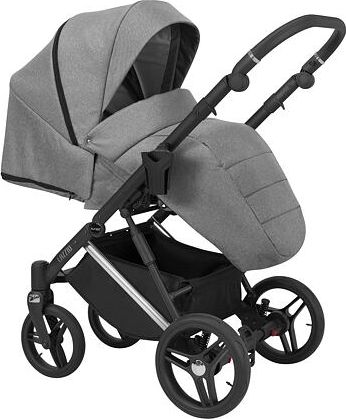 Kočárek Kunert Lazzio Premium dvojkombinace stříbrný rám šedý - obrázek 4
