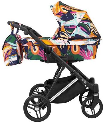Kočárek Kunert Lazzio Premium dvojkombinace stříbrný rám barevný - obrázek 1